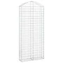 Gabion basket arch shape galvanized iron 100x30x220/240 cm by vidaXL, Pots and planters - Ref: Foro24-153431, Price: 74,91 €,...