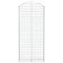 Gabion basket arch shape galvanized iron 100x30x220/240 cm by vidaXL, Pots and planters - Ref: Foro24-153431, Price: 74,91 €,...