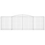 Gabione Korbbogenform aus verzinktem Eisen 400x50x120/140 cm von vidaXL, Töpfe und Pflanzgefäße - Ref: Foro24-153536, Preis: ...