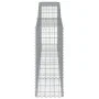 Gabion basket arch shape galvanized iron 400x50x120/140 cm by vidaXL, Pots and planters - Ref: Foro24-153536, Price: 128,53 €...