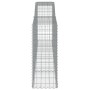 Gabione Korbbogenform aus verzinktem Eisen 400x50x120/140 cm von vidaXL, Töpfe und Pflanzgefäße - Ref: Foro24-153536, Preis: ...