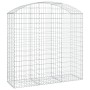 Gabione Korbbogenform aus verzinktem Eisen 150x50x140/160 cm von vidaXL, Töpfe und Pflanzgefäße - Ref: Foro24-153457, Preis: ...