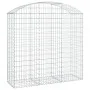 Gabione Korbbogenform aus verzinktem Eisen 150x50x140/160 cm von vidaXL, Töpfe und Pflanzgefäße - Ref: Foro24-153457, Preis: ...