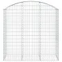 Gabione Korbbogenform aus verzinktem Eisen 150x50x140/160 cm von vidaXL, Töpfe und Pflanzgefäße - Ref: Foro24-153457, Preis: ...