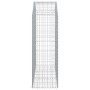 Gabione Korbbogenform aus verzinktem Eisen 150x50x140/160 cm von vidaXL, Töpfe und Pflanzgefäße - Ref: Foro24-153457, Preis: ...