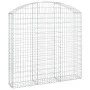 Bogenförmiger Gabionenkorb aus verzinktem Eisen, 150 x 30 x 140/160 cm von vidaXL, Töpfe und Pflanzgefäße - Ref: Foro24-15344...