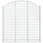 Bogenförmiger Gabionenkorb aus verzinktem Eisen, 150 x 30 x 140/160 cm von vidaXL, Töpfe und Pflanzgefäße - Ref: Foro24-15344...