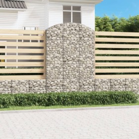 Gabion Korbbogen Form verzinktes Eisen 150x50x220/240 cm von vidaXL, Töpfe und Pflanzgefäße - Ref: Foro24-153461, Preis: 89,5...