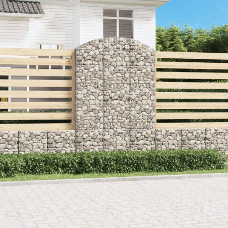Gabion Korbbogen Form verzinktes Eisen 150x50x220/240 cm von vidaXL, Töpfe und Pflanzgefäße - Ref: Foro24-153461, Preis: 89,5...