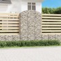 Galvanized iron arch-shaped gabion basket 150x50x220/240 cm by vidaXL, Pots and planters - Ref: Foro24-153461, Price: 89,56 €...