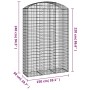 Gabion Korbbogen Form verzinktes Eisen 150x50x220/240 cm von vidaXL, Töpfe und Pflanzgefäße - Ref: Foro24-153461, Preis: 89,5...