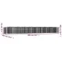 Galvanized iron arch shaped gabion bed 800x100x100cm by vidaXL, Pots and planters - Ref: Foro24-153557, Price: 301,06 €, Disc...