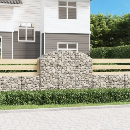 Gabion Korbbogen Form verzinktes Eisen 150x50x120/140 cm von vidaXL, Töpfe und Pflanzgefäße - Ref: Foro24-153456, Preis: 59,0...