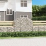 Galvanized iron arch-shaped gabion basket 150x50x120/140 cm by vidaXL, Pots and planters - Ref: Foro24-153456, Price: 59,57 €...