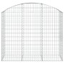 Galvanized iron arch-shaped gabion basket 150x50x120/140 cm by vidaXL, Pots and planters - Ref: Foro24-153456, Price: 59,57 €...