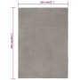 Rectangular gray cotton rug 160x230 cm by vidaXL, Rugs - Ref: Foro24-345122, Price: 86,38 €, Discount: %