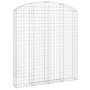 Gabione Korbbogenform aus verzinktem Eisen 200x30x220/240 cm von vidaXL, Töpfe und Pflanzgefäße - Ref: Foro24-153471, Preis: ...