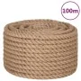 Jute rope 100 m long and 16 mm thick by vidaXL, Ropes and metal cords - Ref: Foro24-153763, Price: 84,40 €, Discount: %