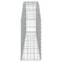 Gabion basket in arched shape, made of galvanized iron, 200x30x60/80 cm. by vidaXL, Pots and planters - Ref: Foro24-153463, P...