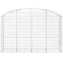 Cesta gaviones forma arco hierro galvanizado 200x50x120/140 cm de vidaXL, Maceteros y jardineras - Ref: Foro24-153476, Precio...