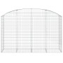 Gabione Korbbogenform aus verzinktem Eisen 200x50x120/140 cm von vidaXL, Töpfe und Pflanzgefäße - Ref: Foro24-153476, Preis: ...