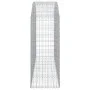 Cesta gaviones forma arco hierro galvanizado 200x50x120/140 cm de vidaXL, Maceteros y jardineras - Ref: Foro24-153476, Precio...