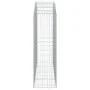 Gabione Korbbogenform aus verzinktem Eisen 200x50x160/180 cm von vidaXL, Töpfe und Pflanzgefäße - Ref: Foro24-153478, Preis: ...