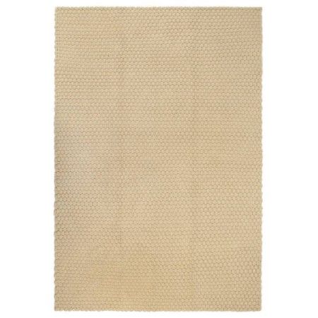Rectangular natural cotton rug 160x230 cm by vidaXL, Rugs - Ref: Foro24-345112, Price: 86,70 €, Discount: %