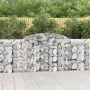 Galvanized iron arch-shaped gabion basket 300x30x100/120 cm by vidaXL, Pots and planters - Ref: Foro24-153505, Price: 79,36 €...