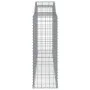 Gabion basket arch shape galvanized iron 300x50x140/160 cm by vidaXL, Pots and planters - Ref: Foro24-153517, Price: 102,55 €...