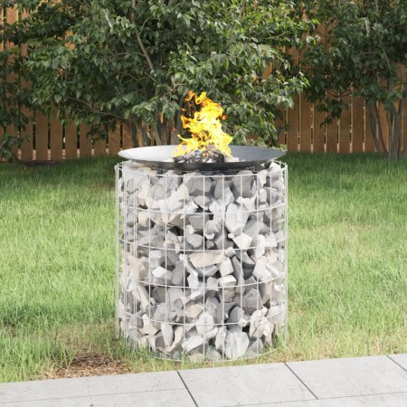 Galvanized iron gabion brazier Ø50 cm by vidaXL, Chimneys - Ref: Foro24-153558, Price: 55,07 €, Discount: %