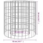 Galvanized iron gabion brazier Ø50 cm by vidaXL, Chimneys - Ref: Foro24-153558, Price: 55,07 €, Discount: %
