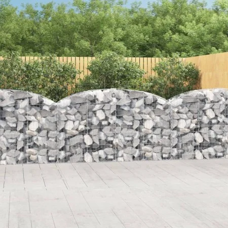Gabionenkorb Bogenform verzinktes Eisen 200x50x100/120 cm von vidaXL, Töpfe und Pflanzgefäße - Ref: Foro24-153475, Preis: 67,...