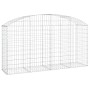 Galvanized iron arch-shaped gabion basket 200x50x100/120 cm by vidaXL, Pots and planters - Ref: Foro24-153475, Price: 67,87 €...