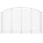 Galvanized iron arch-shaped gabion basket 200x50x100/120 cm by vidaXL, Pots and planters - Ref: Foro24-153475, Price: 67,87 €...