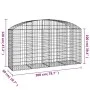 Gabionenkorb Bogenform verzinktes Eisen 200x50x100/120 cm von vidaXL, Töpfe und Pflanzgefäße - Ref: Foro24-153475, Preis: 67,...
