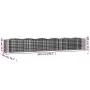 Galvanized iron arch shaped gabion bed 600x50x100cm by vidaXL, Pots and planters - Ref: Foro24-153548, Price: 263,08 €, Disco...