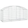 Cesta de gaviones forma arco hierro galvanizado 150x50x60/80 cm de vidaXL, Maceteros y jardineras - Ref: Foro24-153453, Preci...