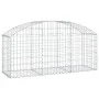 Cesta de gaviones forma arco hierro galvanizado 150x50x60/80 cm de vidaXL, Maceteros y jardineras - Ref: Foro24-153453, Preci...