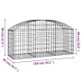 Cesta de gaviones forma arco hierro galvanizado 150x50x60/80 cm de vidaXL, Maceteros y jardineras - Ref: Foro24-153453, Preci...