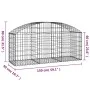 Cesta de gaviones forma arco hierro galvanizado 150x50x60/80 cm de vidaXL, Maceteros y jardineras - Ref: Foro24-153453, Preci...
