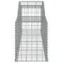 Gabion basket in arched shape, made of galvanized iron, 300x50x60/80 cm. by vidaXL, Pots and planters - Ref: Foro24-153513, P...