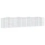Arriate de gaviones forma arco hierro galvanizado 400x50x100cm de vidaXL, Maceteros y jardineras - Ref: Foro24-153547, Precio...