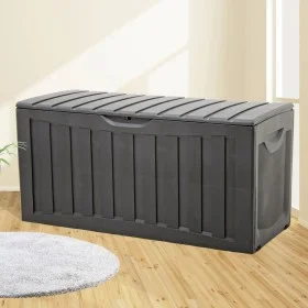 Black polypropylene storage box 118x53x57 cm by vidaXL, Storage baskets - Ref: Foro24-153887, Price: 74,92 €, Discount: %