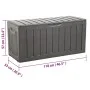Black polypropylene storage box 118x53x57 cm by vidaXL, Storage baskets - Ref: Foro24-153887, Price: 79,94 €, Discount: %
