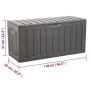 Schwarze Aufbewahrungsbox aus Polypropylen, 118 x 53 x 57 cm von vidaXL, Aufbewahrungskörbe - Ref: Foro24-153887, Preis: 89,7...