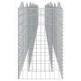 Arriate de gaviones forma arco hierro galvanizado 800x50x100 cm de vidaXL, Maceteros y jardineras - Ref: Foro24-153549, Preci...