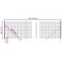 Grüner Zaun aus verzinktem Stahldraht, 2 x 25 m von vidaXL, Zaunpaneele - Ref: Foro24-154094, Preis: 212,23 €, Rabatt: %