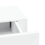 Estantes de pared con cajón 2 uds MDF blanco 40x23,5x10 cm