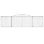 Gabion basket arch shape galvanized iron 400x50x100/120 cm by vidaXL, Pots and planters - Ref: Foro24-153535, Price: 114,25 €...